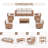 Outdoor 8 - Piece Conversation Sets With Cushions