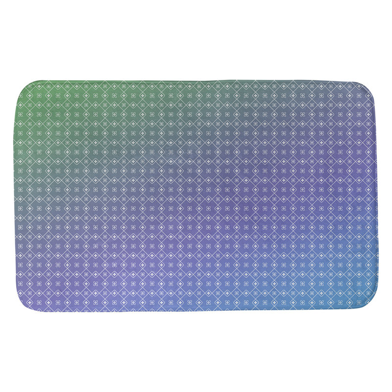 Tapis de bain antidérapant rectangulaire en forme de napperon de style Elizabeth bueschel, l 17 po x L 24 po