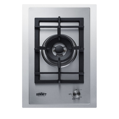 Summit Appliance Stainless Steel Gas 1 Burner Cooktop with Dual Size Power Burner