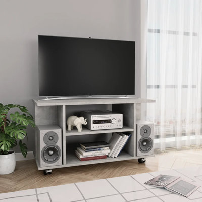 Hanska TV Cabinet with Castors 80x40x45 cm Engineered Wood