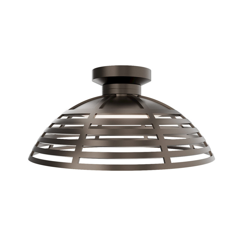 Corlander Indoor/Outdoor Dimmable LED Semi-Flush Mount With Built In Color Temperature Switch from 2700K/3000K/3500K/4000K