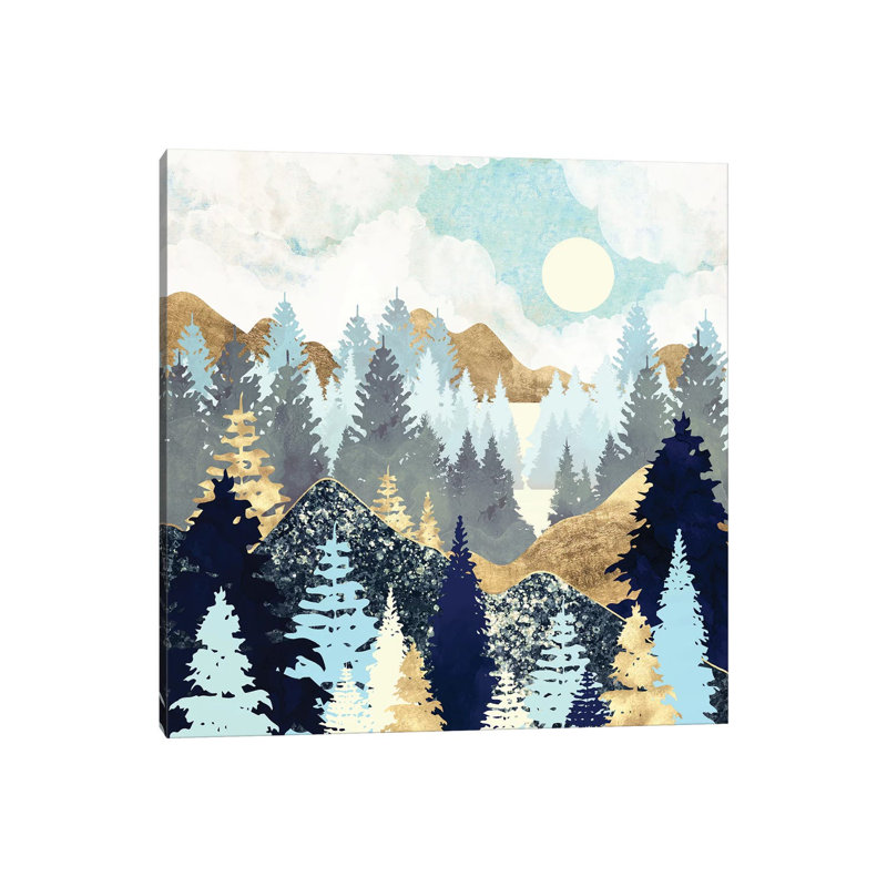 Forêt - impression, Toile tendue, H 37 po x l 37 po x P 1,5 po