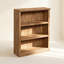Bibliothèque à 3 tablettes avec tablettes réglables, armoire de rangement élégante pour le bureau personnel, le salon et les coins