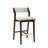 Patricia Modern Velvet Upholstered Bar Stool with Beech Wood Frame in White Glacier-111807614-111807621