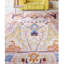 Tapis rectangulaire rouge / jaune / bleu noué à la main à motif floral-70696365