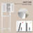 Manimegla Bathroom Freestanding over-the-Toilet Storage Cabinet