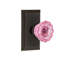 Studio Plate with Crystal Pink Door Knob-1979711387