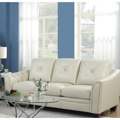 Lamontagne 86'' Leather Sofa
