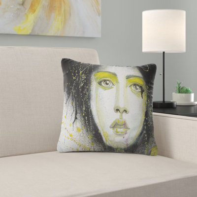 Abstract Portrait with Eye Line Pillow