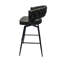 Tabourets de bar 28 po en tressage de 28 po en cuir technique (brun clair), pivotant sur 360 °, pour îlot de cuisine, restaurant, bar, tabourets pivotants brun clair, rembourrés, structure en métal, café,