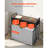 3 Section Laundry Sorter Rolling Laundry Hamper with Drawers Hooks Wheels