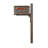 Aluminum Post Mounted Mailbox with Magnetic Closure