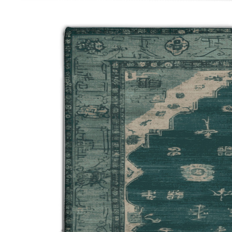 Overdyed Gray Indoor and Outdoor Area Rug, Rectangle 2' x 3'