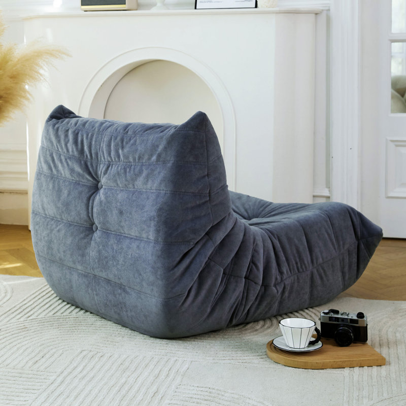 Fauteuil à billes pour fauteuil de sol Fireside, Mélange de polyester gris uni