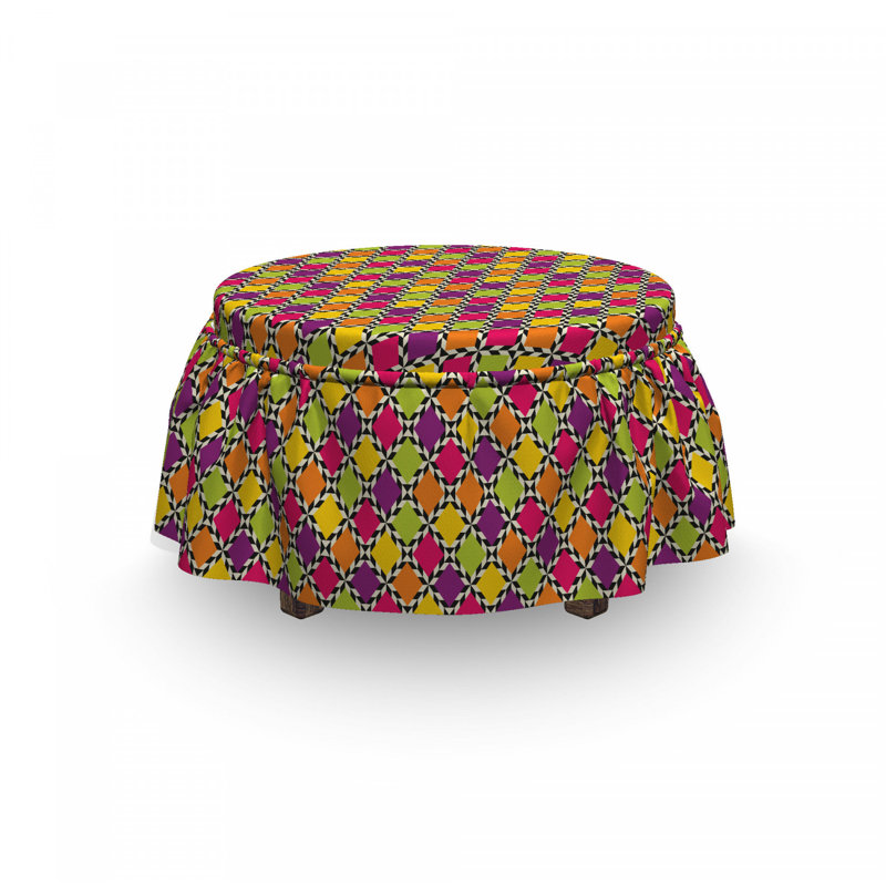 Housse pour repose-pieds diamond shape