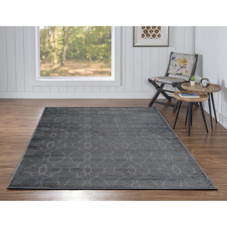 Tapis bleu / noir Belper