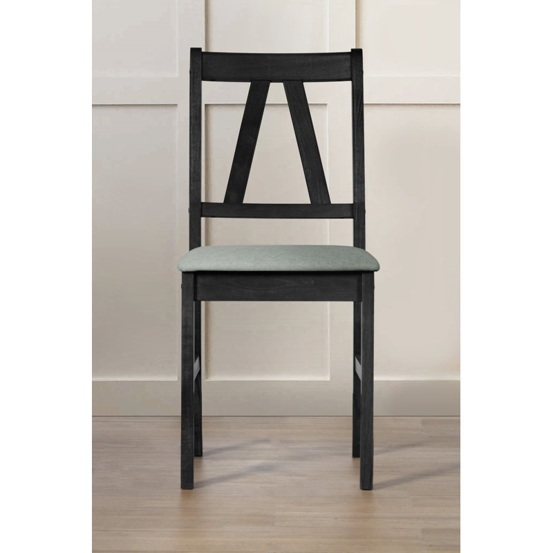 Kline 18.9'' H Upholstered Side Chair, Black