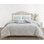 Ensemble de housse de couette Colette en coton matelassé avec bride 1/2 po - motif floral élégant