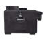 Canapé-lit modulaire réversible en tissu tissé noir l 95 po Ollie