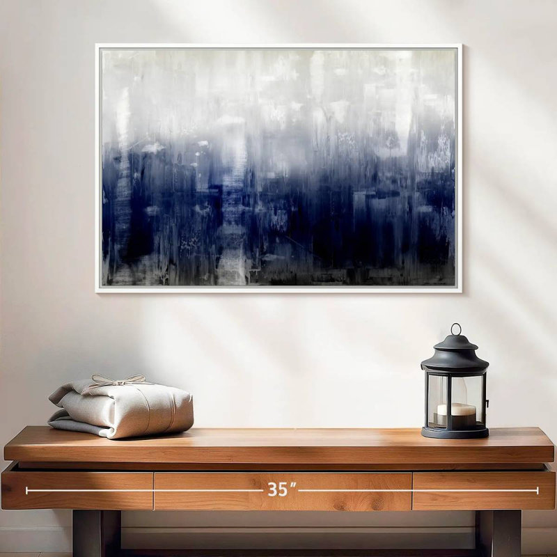 Texture, Cadre flottant blanc, 25 po x 17 po