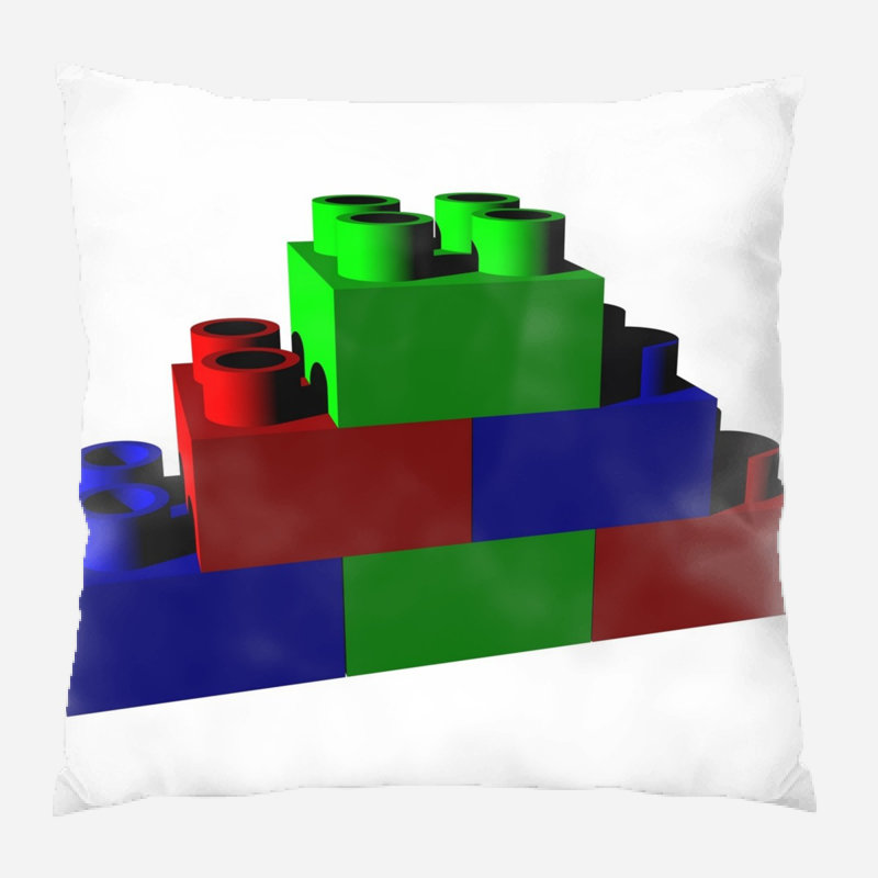 Coussin décoratif brique
