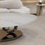 Table basse moderne en faux marbre blanc avec base sculpturale en acier inoxydable Modern Easy Stable