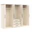 Cleverton 6 Door 3 Drawer Wardrobe with Mirror-121039467
