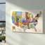« license assiette map », impression sur toile tendue, impression sur toile tendue-16420071