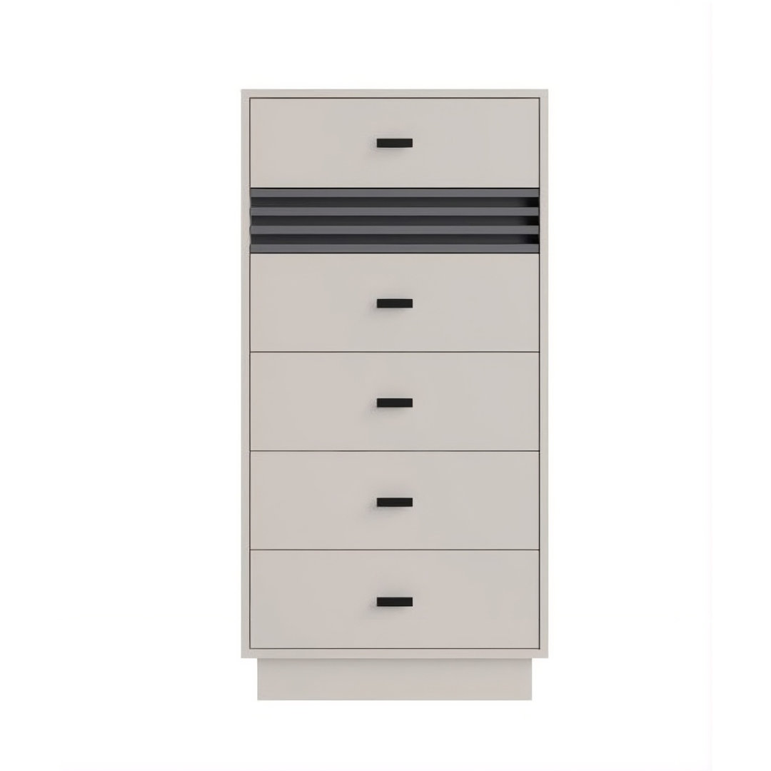 Bertolino Tall Sideboard Cabinet 60cm with 5 Drawers