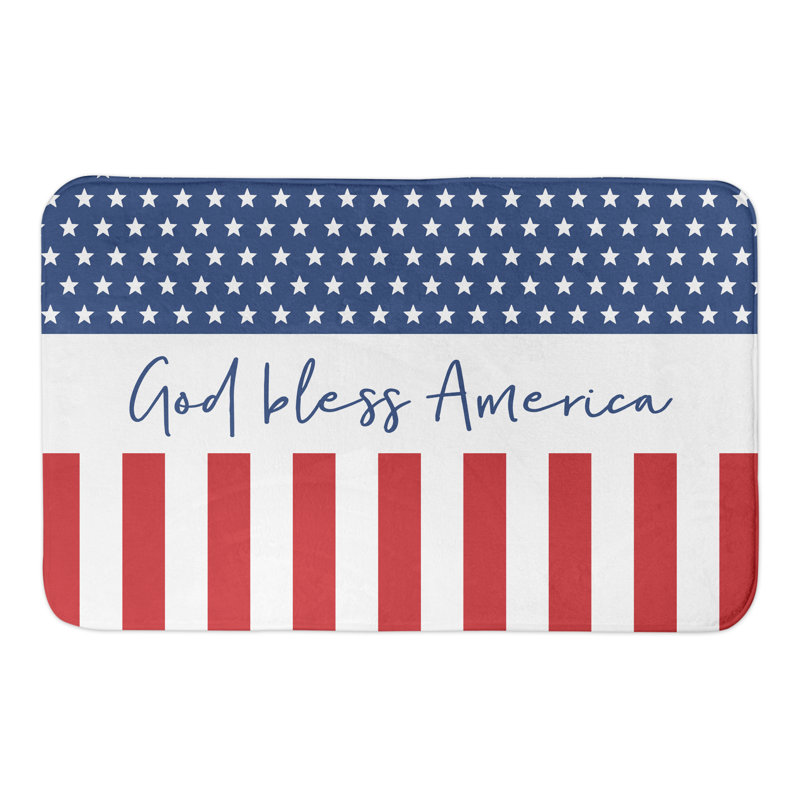 Tapis pour salle de bain en amérique bless dieu Manz