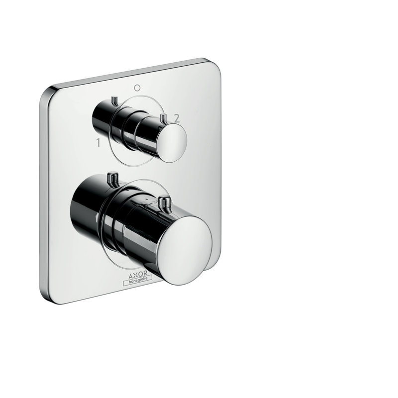 Citterio M Trim Thermostatic with Volume Control and Diverter, Chrome