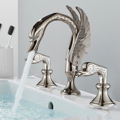 Robinet de salle de bain à large entraxe