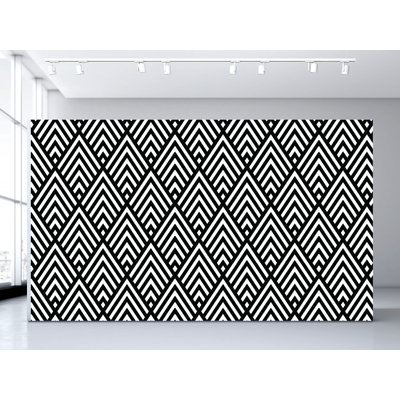 Geometric Vinyl Wallpaper Roll by Jamie Graney