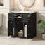 Armoire de salle de bain avec lavabo encastré, avec tiroir basculant pour salle de bain moderne-761933163