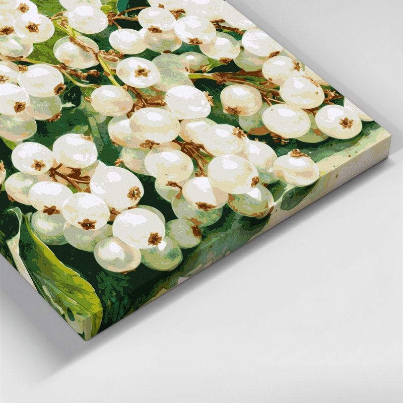 Art mural sur toile fruitier groseille, H 12 po x l 12 po