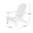 MALIBU FOLDING RECLINING ADIRONDACK CHAIR WEATHER RESISTANT DESIGN-570976422