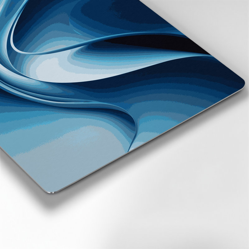 Gradient Abstract 37, art mural en métal bleu, H 20 po x l 30 po