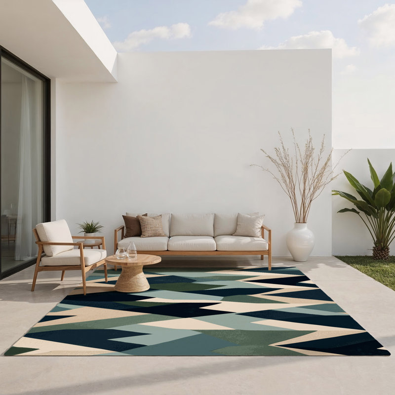 Tapis intérieur et extérieur Twilight Valley, Rectangle 1 pi 6 po x 2 pi 6 po
