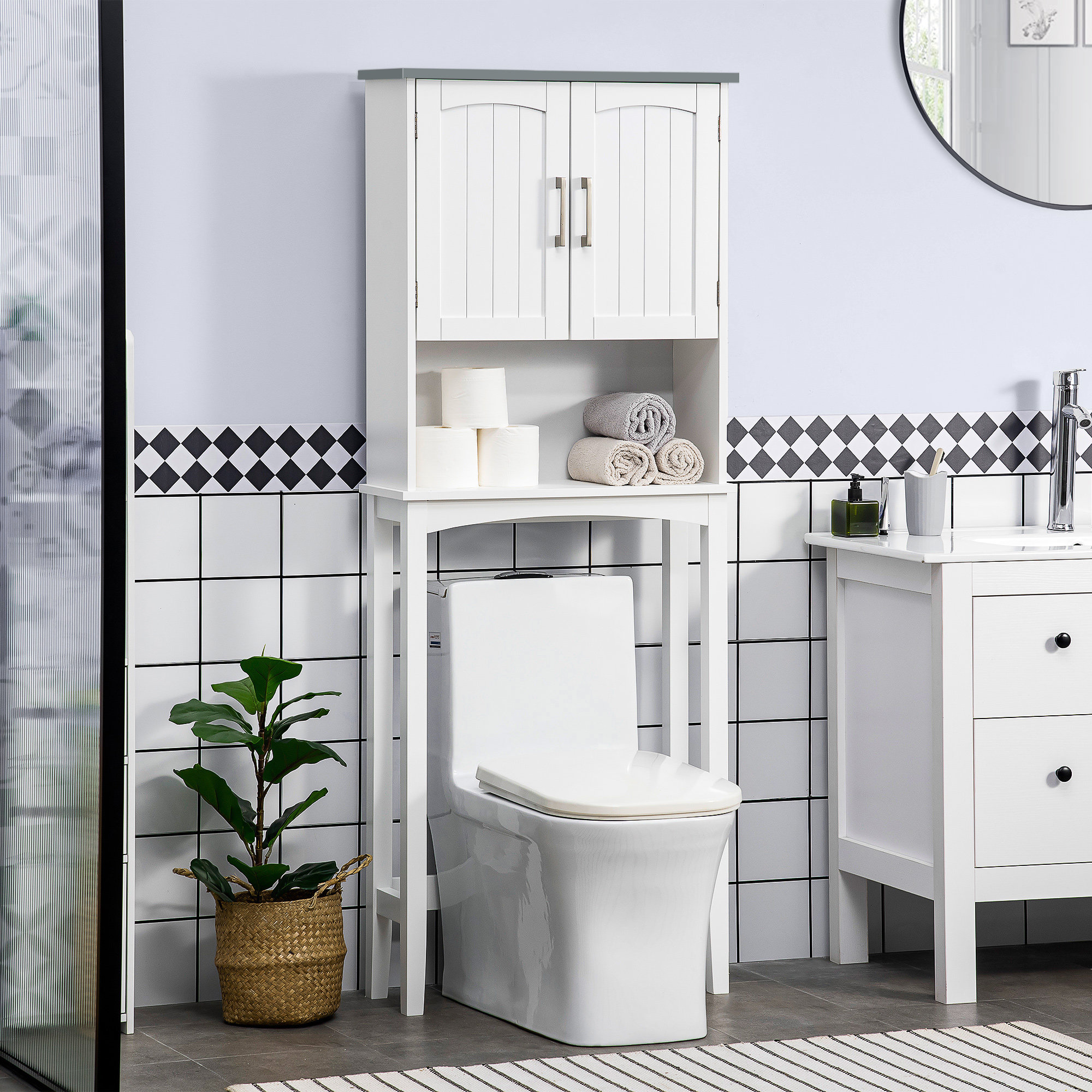 Gracie Oaks Kolsten Over-the-Toilet Storage & Reviews