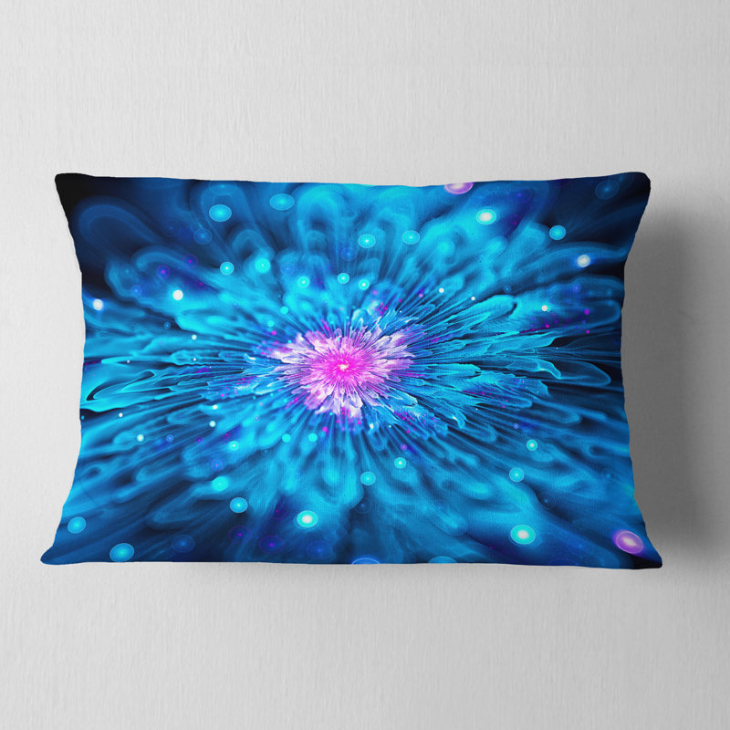 Coussin lombaire floral brillant à fleurs