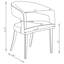 Chaise rembourrée avec accoudoirs (ensemble de 2)