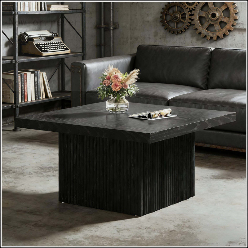 Table basse carrée rétro d'inspiration Mid-Century