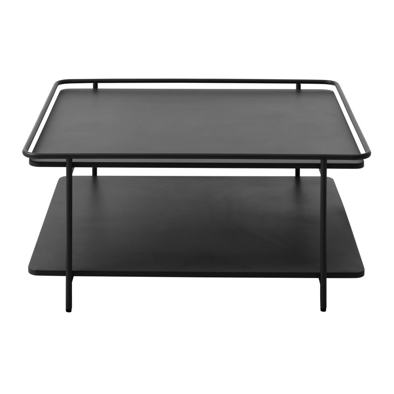 Teige Coffee Table with Storage, Black