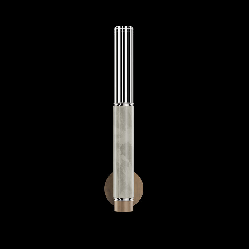 LED Wallchiere, Bronze/Nickel/Smoke