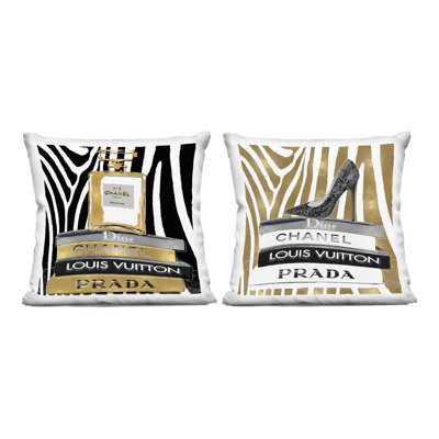 Coussin Glam Zebra Print Fashion