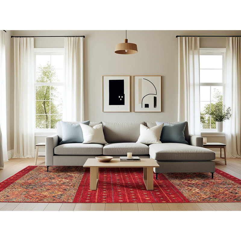 Abstract Indoor Rug, Rectangle 6' x 9'