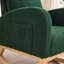 Fauteuil à bascule l 27,2 po pour chambre de bébé, fauteuil berçant Sherpa avec dossier haut et poche latérale, fauteuil berçant-1460819981