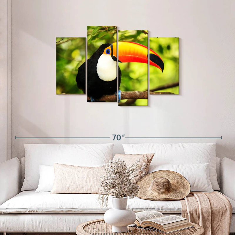 Brampt Toco Toucan, 27" H x 43" W