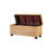 42" Natural Rattan & Solid Mahogany Lift-Top Storage Trunk