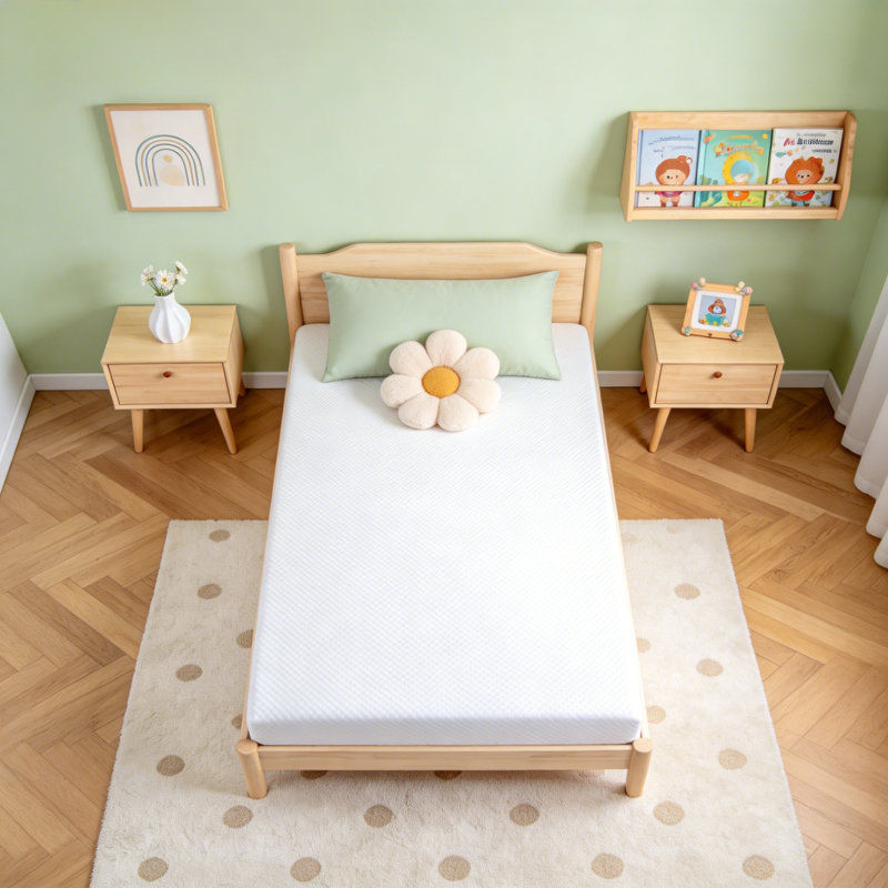 Matelas à mémoire de forme pour lit simple dans une boîte 6 po.